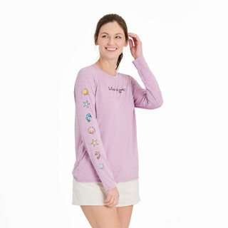 Thumbnail 1: Life is Good Life Is Good Womens Long Sleeve Sun Crusher T-Shirt 