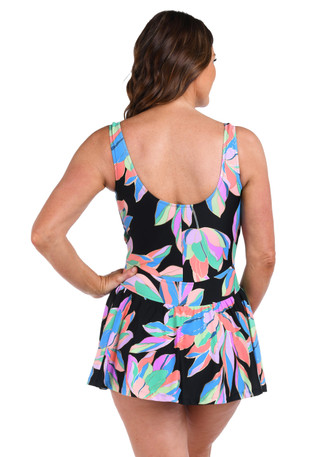 Thumbnail 2: Maxine of Hollywood Maxine of Hollywood Womens Glowing Lotus Swimdress 