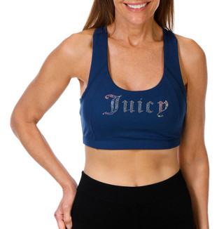 Thumbnail 1: Juicy Couture Women's Rhinestone Logo Sports Bra 
