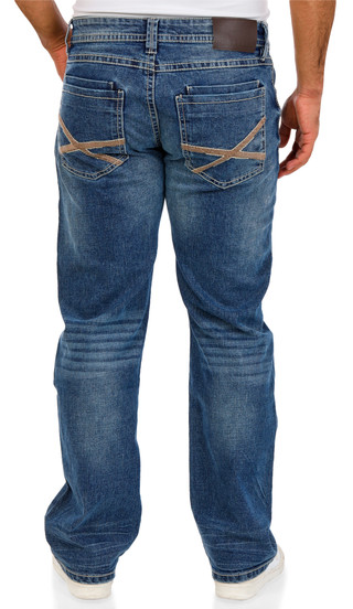 Thumbnail 2: Tk Axel Men's X-Pocket Straight Leg Jeans 
