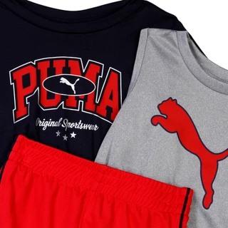 Thumbnail 2: Puma Puma Little Boys 3 Pc Active Shirts and Shorts Set 