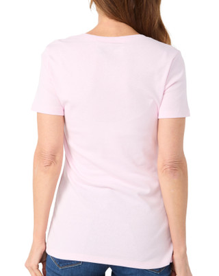 Thumbnail 3: Eddie Bauer Eddie Bauer Womens Short Sleeve Solid V Neck Top 