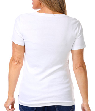 Thumbnail 3: Eddie Bauer Eddie Bauer Womens Short Sleeve Solid V Neck Top 