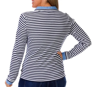 Thumbnail 2: Nautica Nautica Womens Long Sleeve Stripe Collard Top 