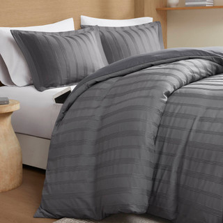 Thumbnail 19: 510 Design 510 Design Logan Woven Striped Duvet Cover Set 