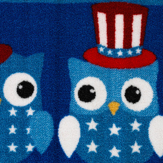 Thumbnail 3: Essential Elements Essential Elements 17x28 Americana Owls Accent Rug 