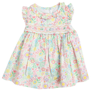 Thumbnail 3: Bonnie Baby Baby Girls 2 Pc Floral Dress 