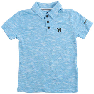 Thumbnail 1: Hurley Hurley Little Boys Short Sleeve Heathered Polo Shirt 