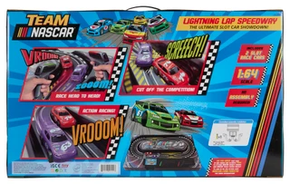 Thumbnail 2: Nascar NASCAR Boys Lightning Lap Speedway Slot Race 
