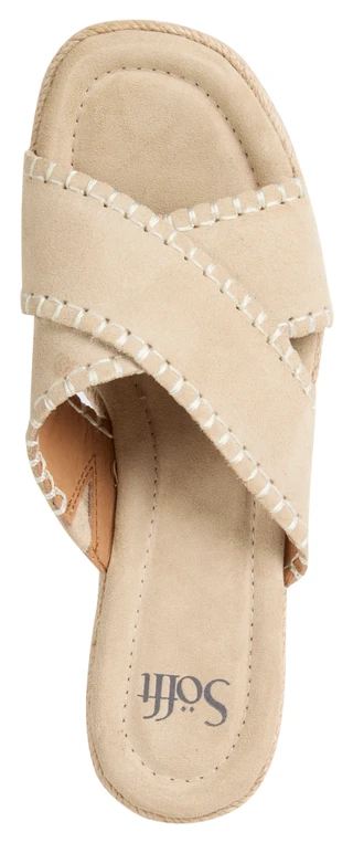 Thumbnail 4: SOFFT Sofft Womens Indie Leather Espadrille Wedge Sandals 