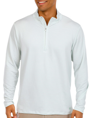 Thumbnail 2: REEL LEGENDS Reel Legends Mens Long Sleeve Panama Pucker 1/4 Zip Top 