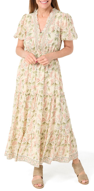 Thumbnail 1: MAX STUDIO Max Studio Womens Short Sleeve Georgette Maxi Dress 