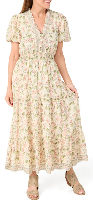 Thumbnail 3: MAX STUDIO Max Studio Womens Short Sleeve Georgette Maxi Dress 