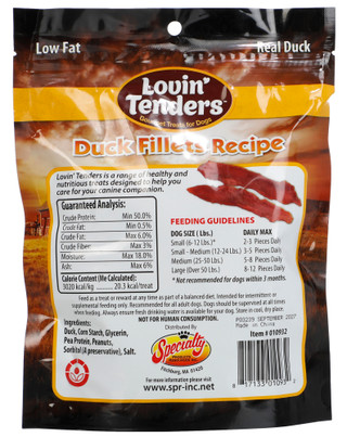 Thumbnail 2: LOVIN TENDERS Lovin' Tenders Duck Fillets 