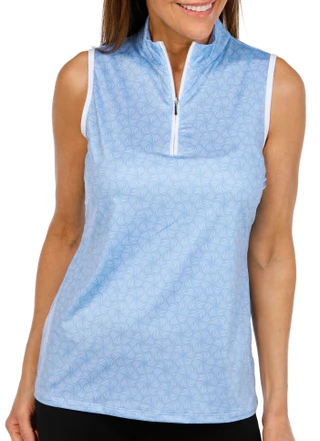 Thumbnail 1: COURT HALEY Court Haley Womens Sleeveless Weave Golf Polo Shirt 