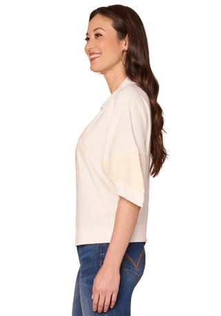 Thumbnail 4: Democracy Democracy Petite 3Q Domain Sleeve Knit Top 