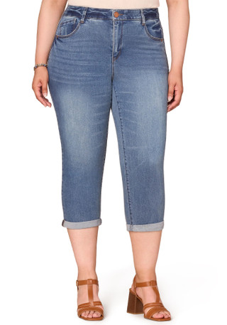 Thumbnail 1: Democracy Democracy Plus Ab-Solution High Rise Embroidered Capris 