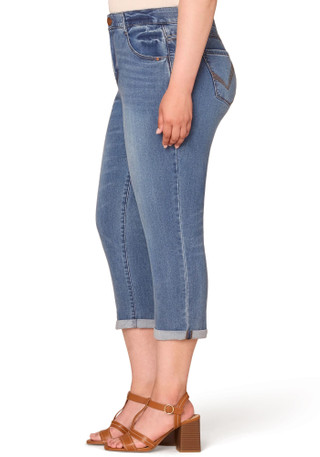Thumbnail 4: Democracy Democracy Plus Ab-Solution High Rise Embroidered Capris 