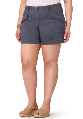 Thumbnail 3: Democracy Democracy Plus Ab-Solution High Rise Cargo Shorts 
