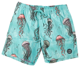Thumbnail 1: Psycho Tuna Psyhco Tuna Mens Jade Jellyfish Swim Shorts 