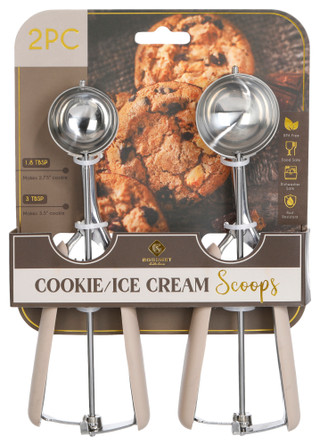 Thumbnail 1: GOURMET KITCHEN Gourmet Kitchen 2 Pc Cookie/Ice Cream Scoops Set 