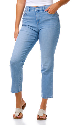Thumbnail 1: Gloria Vanderbilt Women's Petite Amanda Straight Leg Jeans 