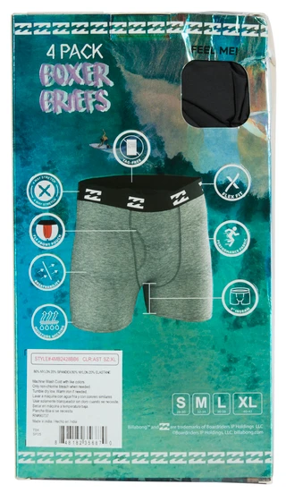 Thumbnail 2: BILLABONG Billabong Mens 4 Pk Boxer Briefs 