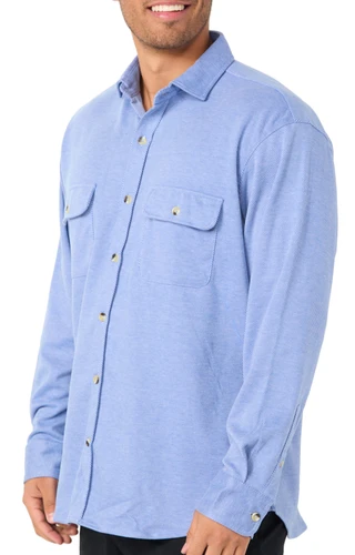 Thumbnail 3: TAILORBYRD Tailorbyrd Mens Long Sleeve Sweater Buttoned Shirt 
