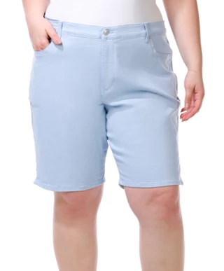 Thumbnail 1: Gloria Vanderbilt Gloria Vanderbilt Plus Amanda Bermuda Shorts 