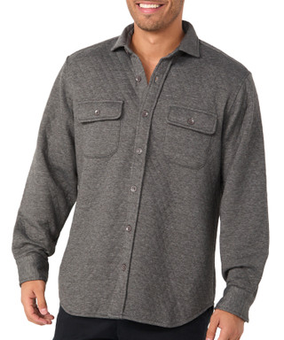 Thumbnail 1: TAILORBYRD Tailorbyrd Mens Long Sleeve Quilted Sweater Buttoned Shirt 