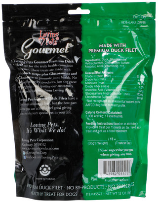 Thumbnail 2: Loving Pets Loving Pets Gourmet Duck Filet Strips 