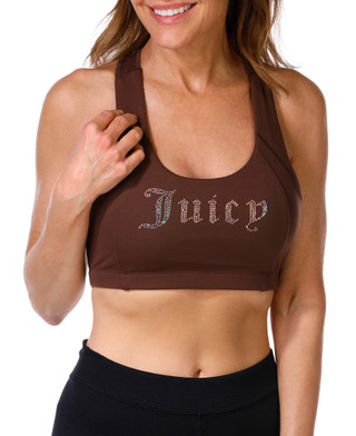 Thumbnail 1: Juicy Couture Women's Active Rhinestone Logo Sports Top 