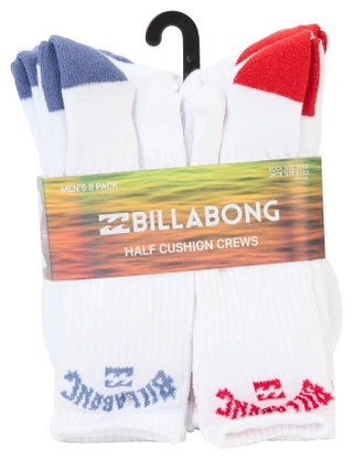 Thumbnail 1: BILLABONG Billabong Mens 8 Pk Half Cushion Crews 