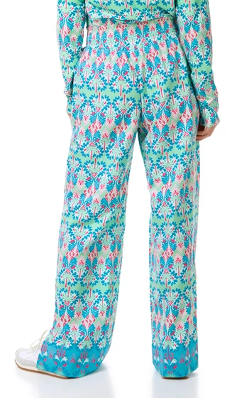 Thumbnail 2: REEL LEGENDS Reel Legends Womens Palm Tree Ikat Palazzo Pants 
