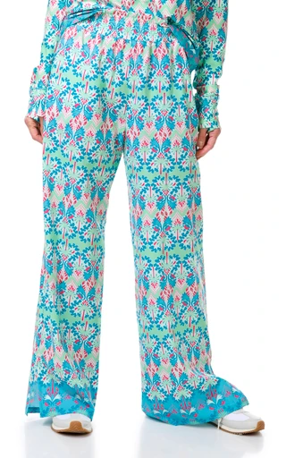 Thumbnail 1: REEL LEGENDS Reel Legends Womens Palm Tree Ikat Palazzo Pants 