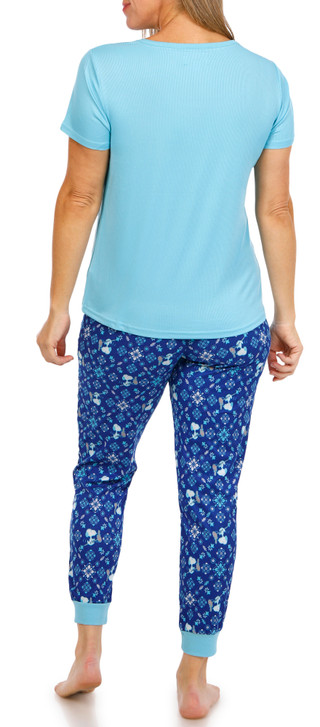 Thumbnail 3: Peanuts Peanuts Womens 2 Pc Snoopy Yee Haw Sleepwear Set 