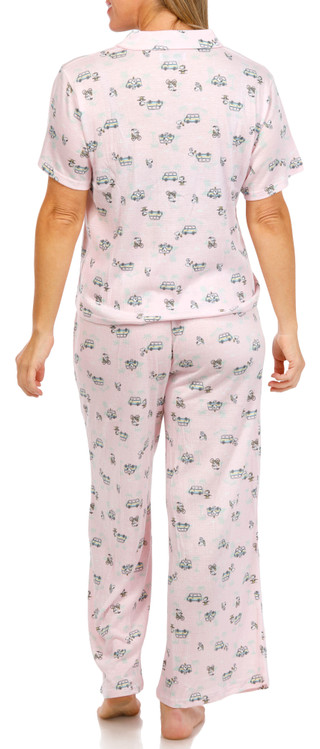 Thumbnail 3: Peanuts Peanuts Women's 2 Pc Snoopy Dune Buggy Sleepwear Set 