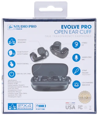 Thumbnail 2: Fisher Fisher Evolve Pro Open Ear Cuff Bluetooth Earphones 