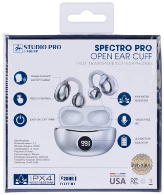 Thumbnail 2: Fisher Fisher Spectro Pro Open Ear Cuff Bluetooth Earphones 