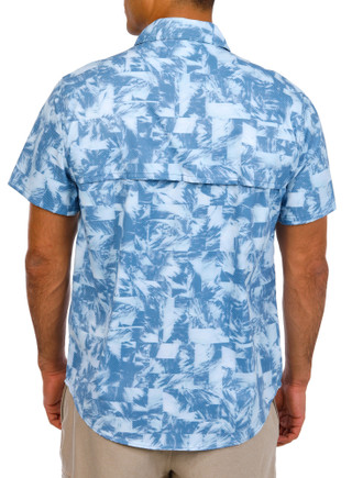Thumbnail 2: REEL LEGENDS Reel Legends Mens Short Sleeve Woven Print Shirt 