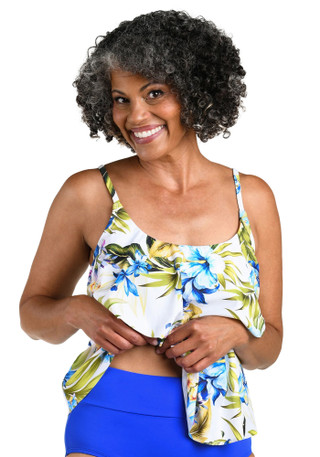 Thumbnail 3: Maxine of Hollywood Maxine of Hollywood Womens Island Serenity Tankini Top 