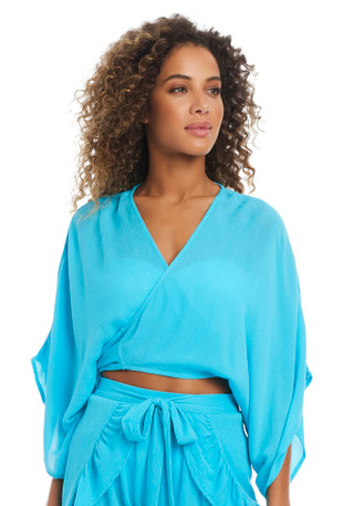Thumbnail 5: Bleu Rod Beattie Bleu Rod Beattie Womens Long Sleeve Cover Up Top 
