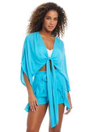 Thumbnail 6: Bleu Rod Beattie Bleu Rod Beattie Womens Long Sleeve Cover Up Top 
