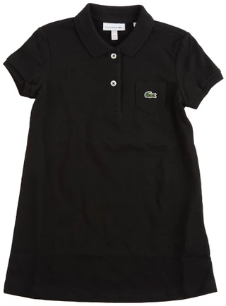 Thumbnail 1: Lacoste Lacoste Little Girls Short Sleeve Solid Polo Dress 