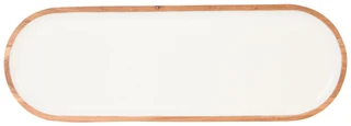 Thumbnail 2: AVA Ava Footed Wood & Enamel Platter 