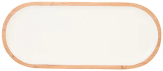 Thumbnail 3: AVA Ava Footed Wood & Enamel Platter 