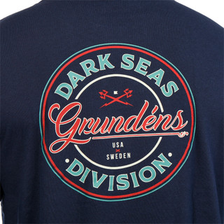 Thumbnail 7: GRUNDENS Grundens Mens Long Sleeve Dark Seas Graphic T-Shirt 