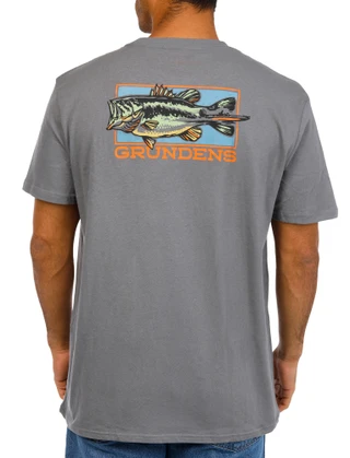 Thumbnail 7: GRUNDENS Men's Short Sleeve Big Mouth Graphic T-Shirt 