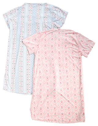 Thumbnail 2: Catherine Malandrino Catherine Malandrino 2 Pk Womens Print Night Gown Set 