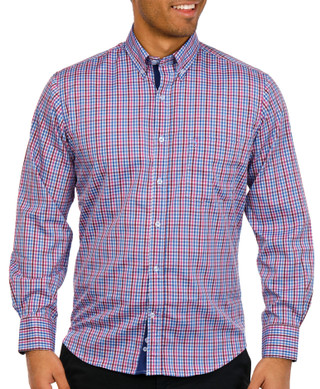 Thumbnail 2: TAILORBYRD Tailorbyrd Mens Performance Long Sleeve Button Down Shirt 